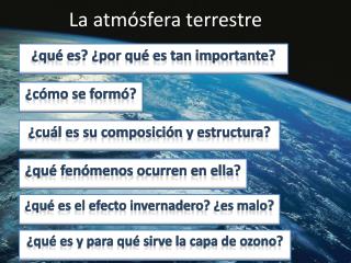 La atmósfera terrestre