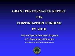 Office of Special Education Programs U.S. Department of Education