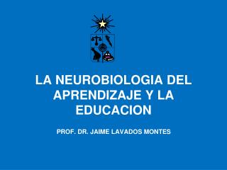 LA NEUROBIOLOGIA DEL APRENDIZAJE Y LA EDUCACION