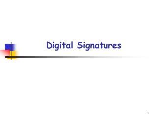 Digital Signatures