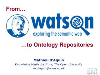 …to Ontology Repositories