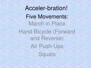 Five Movements: