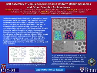 Self-assembly of Janus-dendrimers into Uniform Dendrimersomes