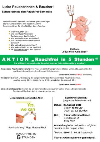 Plattform „Rauchfreie Gemeinde“