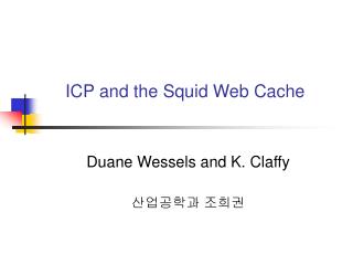 ICP and the Squid Web Cache