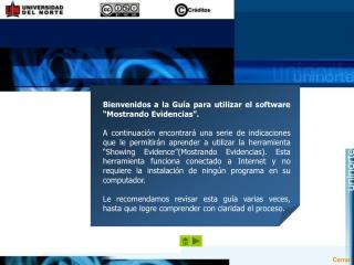Guía para utilizar el software Mostrando Evidencias (Showing Evidence)