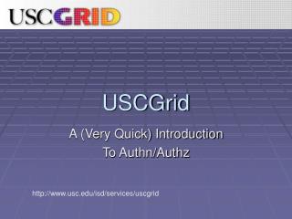 USCGrid