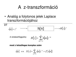 A z-transzformáció