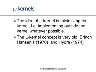  -kernels