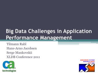 Big Data Challenges in Application Performance Management