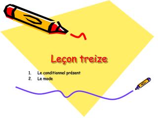 Leçon treize