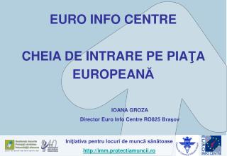 EURO INFO CENTRE CHEIA DE INTRARE PE PIA Ţ A EUROPEAN Ă