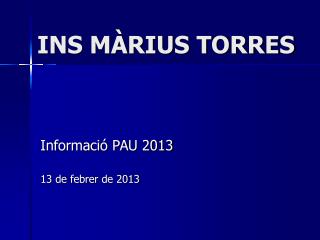 INS MÀRIUS TORRES