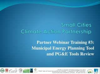 Small Cities Climate Action Partnership