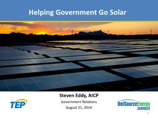 Helping Government Go Solar