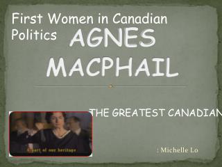 AGNES MACPHAIL