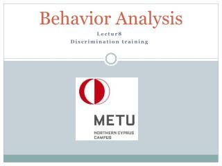 Behavior Analysis