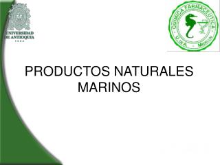 PRODUCTOS NATURALES MARINOS