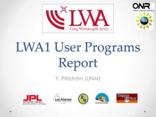 LWA1 User Programs Report