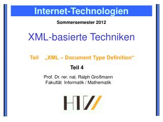 XML-basierte Techniken