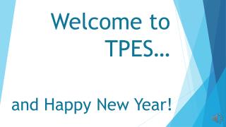 Welcome to TPES …