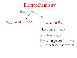 Electrochemistry