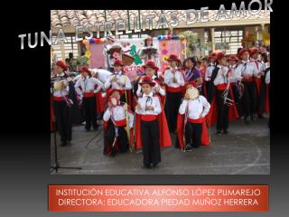 INSTITUCIÓN EDUCATIVA ALFONSO LÓPEZ PUMAREJO DIRECTORA: EDUCADORA PIEDAD MUÑOZ HERRERA