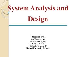 analysis system presentation ppt powerpoint