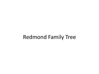 Redmond Family Tree