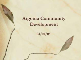 Argonia Community Development