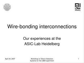 Wire-bonding interconnections