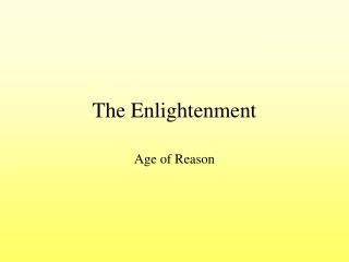 The Enlightenment