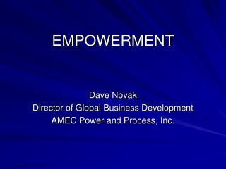 EMPOWERMENT