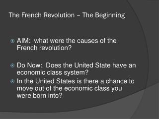 The French Revolution – The Beginning