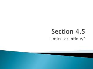 Section 4.5