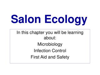 Salon Ecology