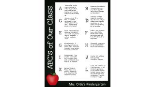 Mrs. Ortiz’s Kindergarten