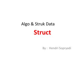 Algo &amp; Struk Data