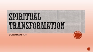 Spiritual Transformation