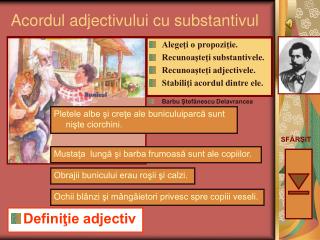 Acordul adjectivului cu substantivul