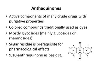 Anthaquinones