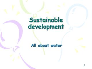 Sustainable development