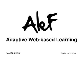 Adaptive Web-based Learning
