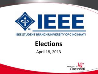 Elections April 18, 2013