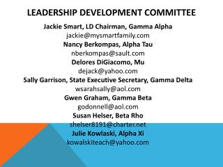 Leadership Development Committee