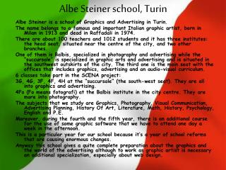 Albe Steiner school, Turin