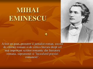 MIHAI EMINESCU