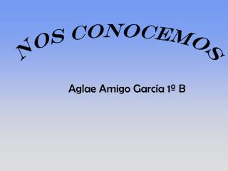 Aglae Amigo García 1º B