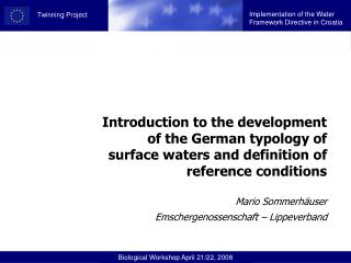 Typology of surface waters is not a new invention…