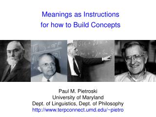Meanings as Instructions for how to Build Concepts